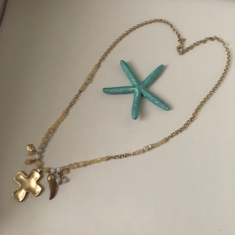 Chico’s Lucky Charms Golden 32”Necklace